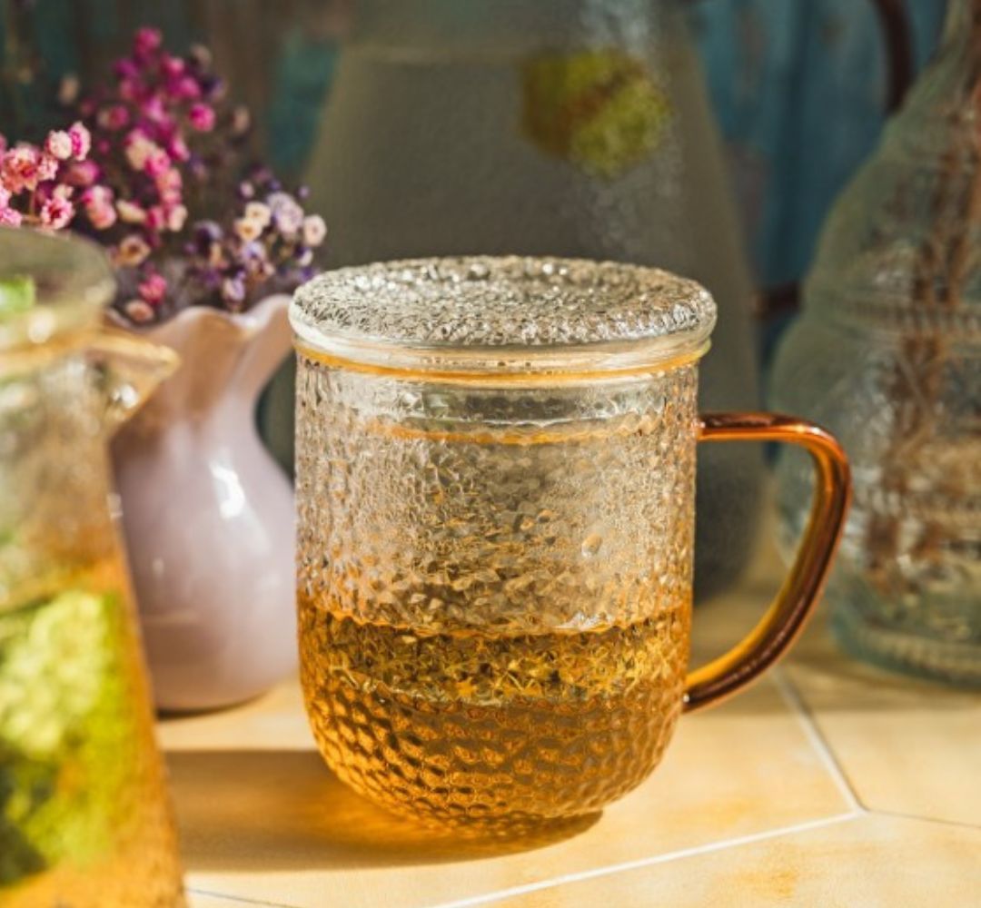 Szklanka z zaparzaczem i pokrywą 400 ml MPL - Jack