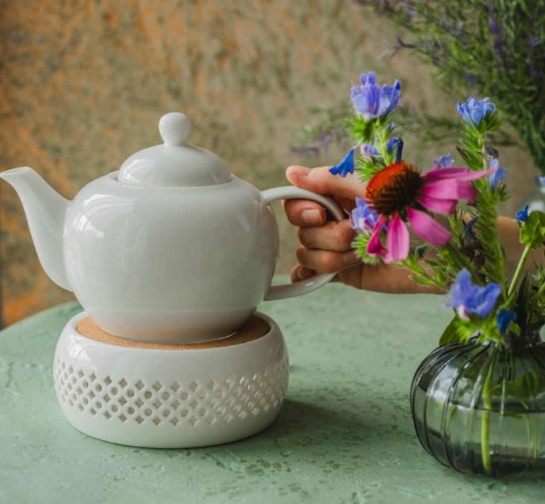 Dzbanek ceramiczny biały 1l - MPL