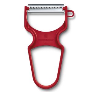 Obieraczka czerwona pozioma ząbkowana – Victorinox