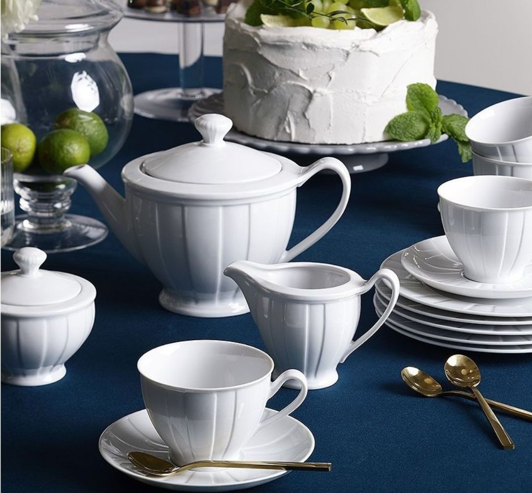 Garnitur do herbaty na 6 osób (21 el.) Ćmielów - Oktawa