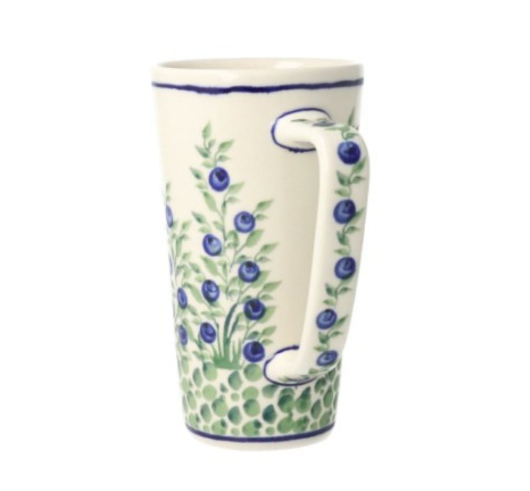 Kubek do latte 300 ml dek. 1208 - Bolesławiec - obrazek 2