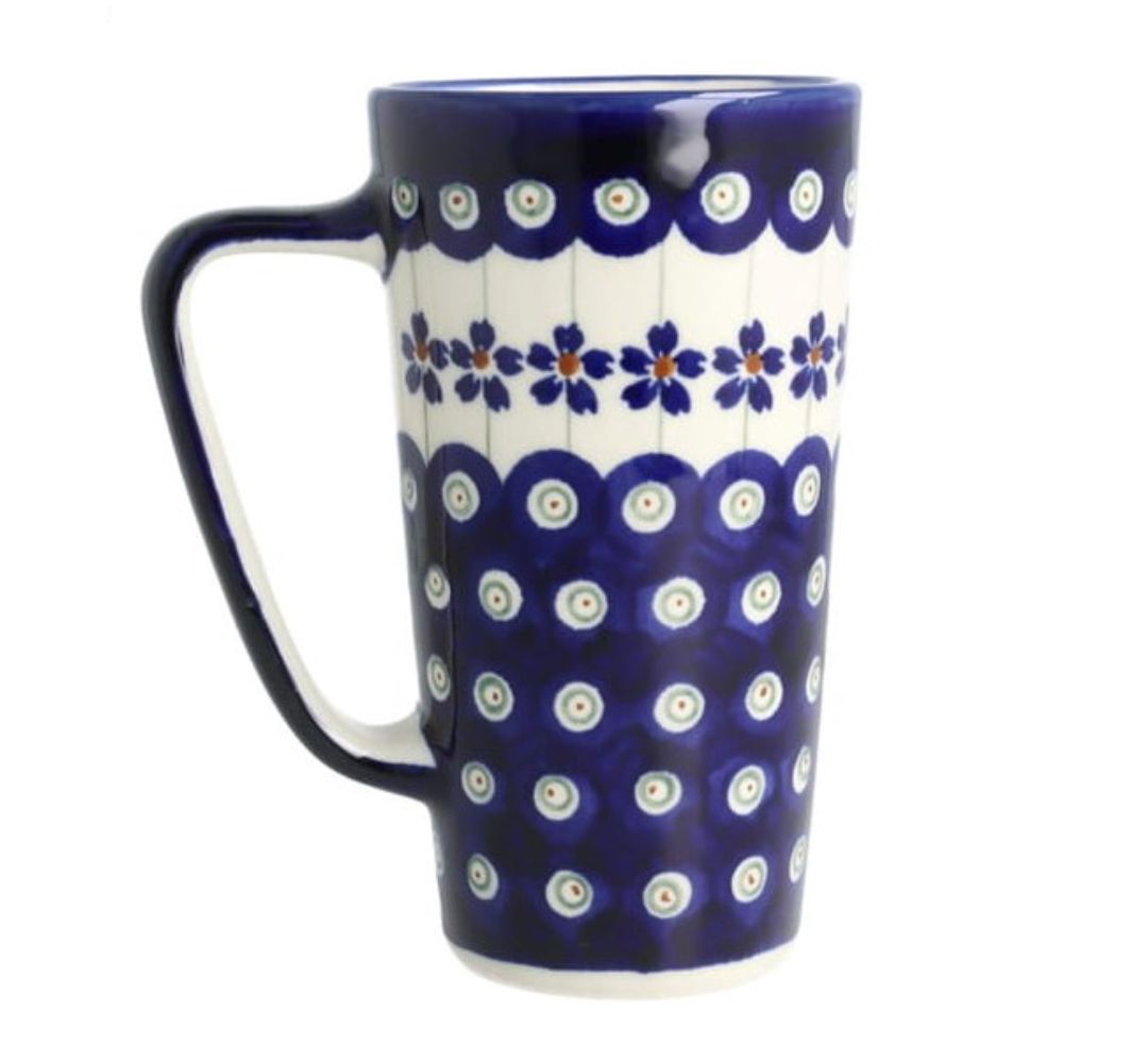 Kubek do latte 300 ml dek. 166a – Bolesławiec - obrazek 2