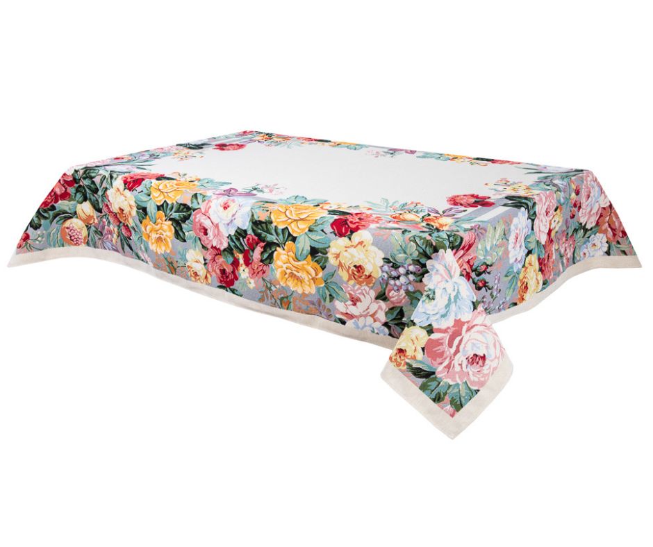 Obrus gobelinowy kwiaty 137x180 cm - Marco Polo