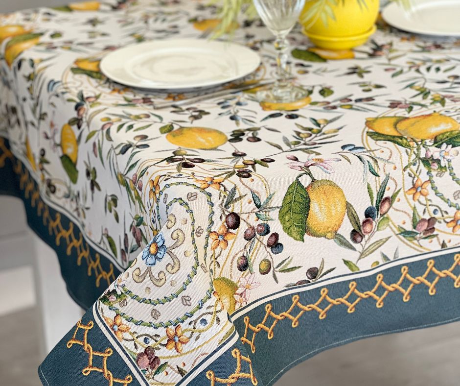 Obrus gobelinowy pomarańcze 97x100 cm - Marco Polo - obrazek 2