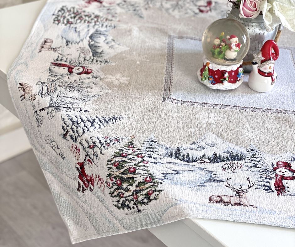 Obrus gobelinowy świąteczny 100x100 cm - Marco Polo - obrazek 4