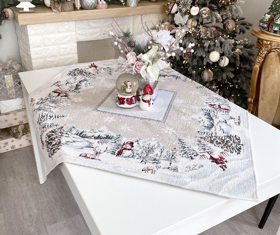 Obrus gobelinowy świąteczny 100x100 cm - Marco Polo