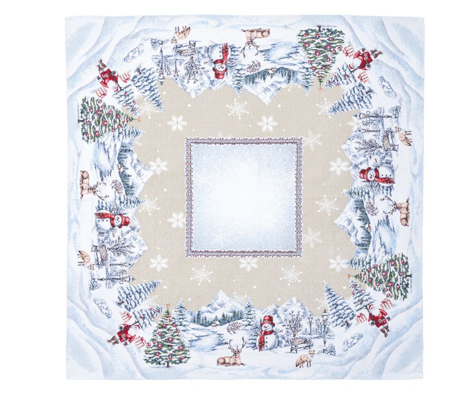 Obrus gobelinowy świąteczny 100x100 cm - Marco Polo - obrazek 2