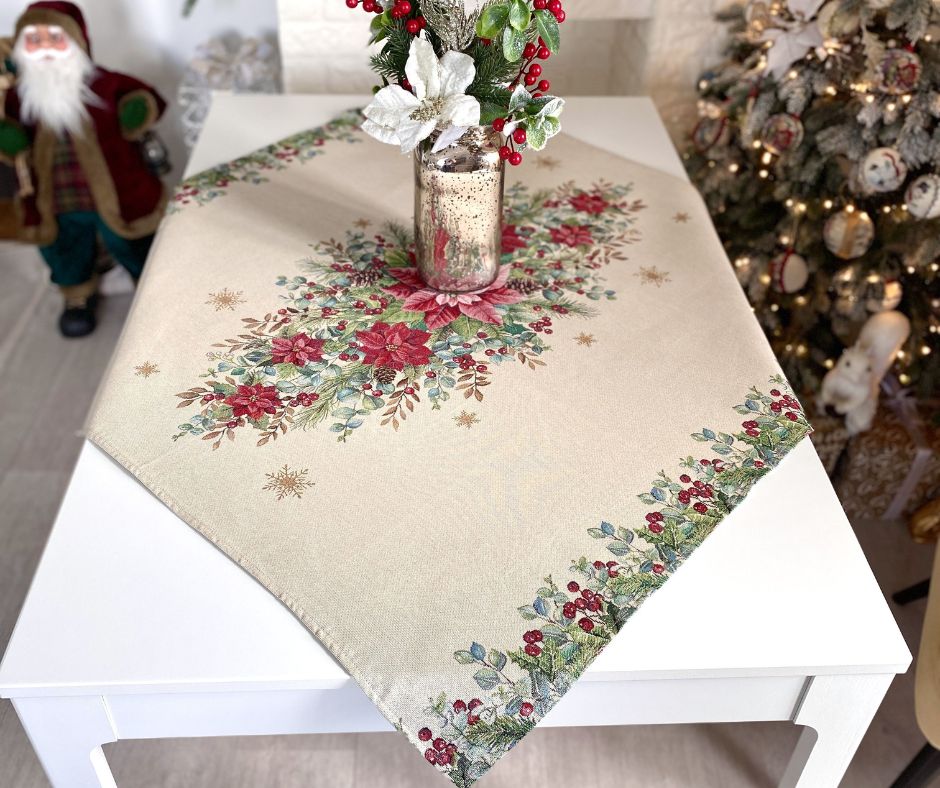 Obrus gobelinowy świąteczny 137x137 cm - Marco Polo - obrazek 4