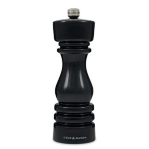Młynek do pieprzu czarny połysk 18 cm London - Cole&Mason