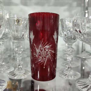 Komplet 6 szklanek long rubin 350 ml Julia – Młynek