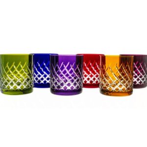Komplet 6 szklanek kryształowych 280 ml Julia - Kolor