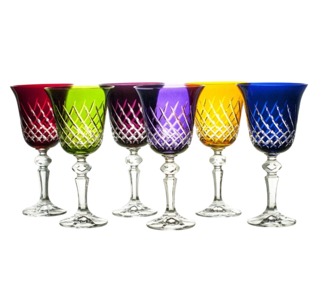 Komplet 6 kieliszków do wina 220 ml Julia - Kolor