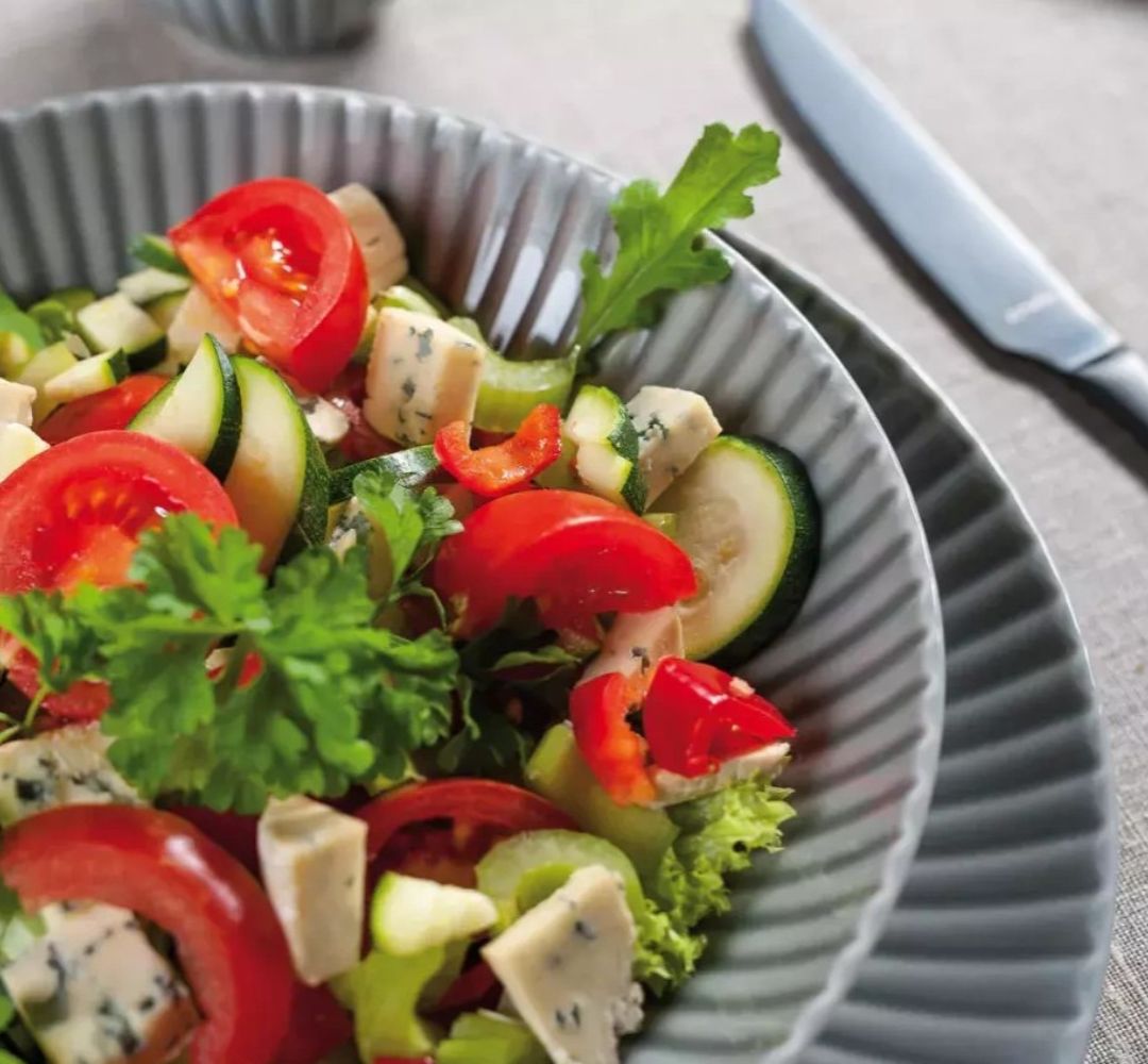 Komplet talerzy na 6 osób (18 el.) Lubiana - Daisy Szary