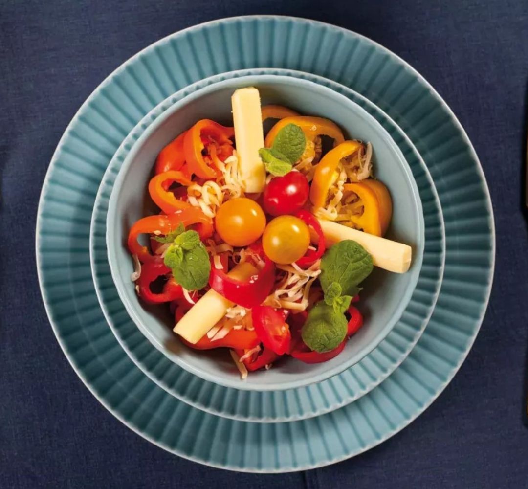 Komplet talerzy na 6 osób (18 el.) Lubiana - Daisy Turkus