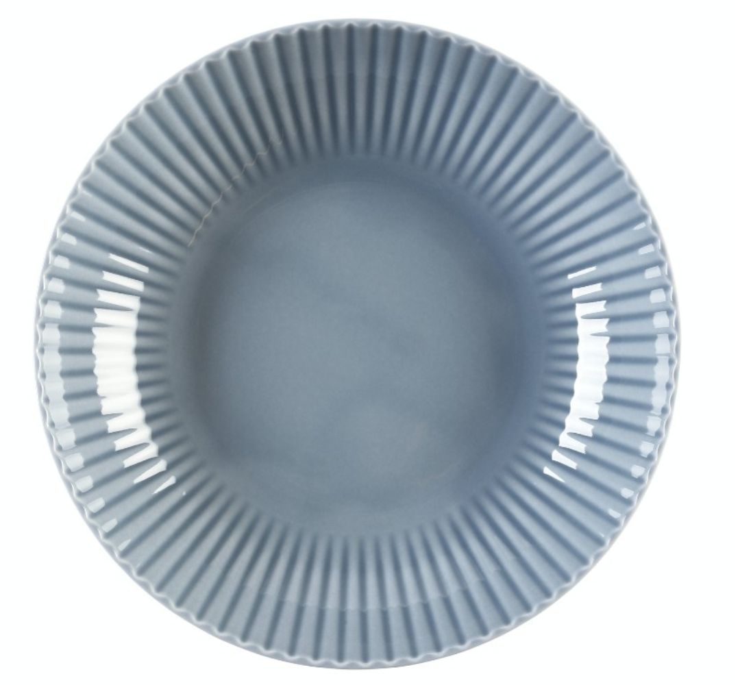 Komplet talerzy na 6 osób (18 el.) Lubiana - Daisy Szaroniebieski - obrazek 3