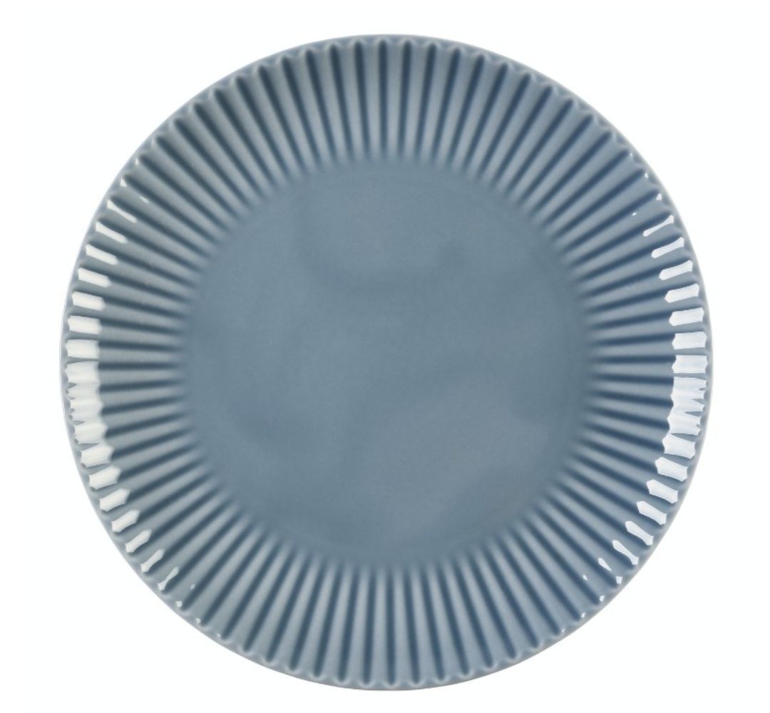 Komplet 6 talerzy płytkich 20,5 cm Lubiana - Daisy Szaroniebieski