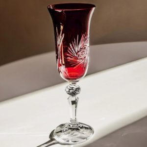 Komplet 6 kieliszków do szampana rubin 150 ml Julia - Młynek