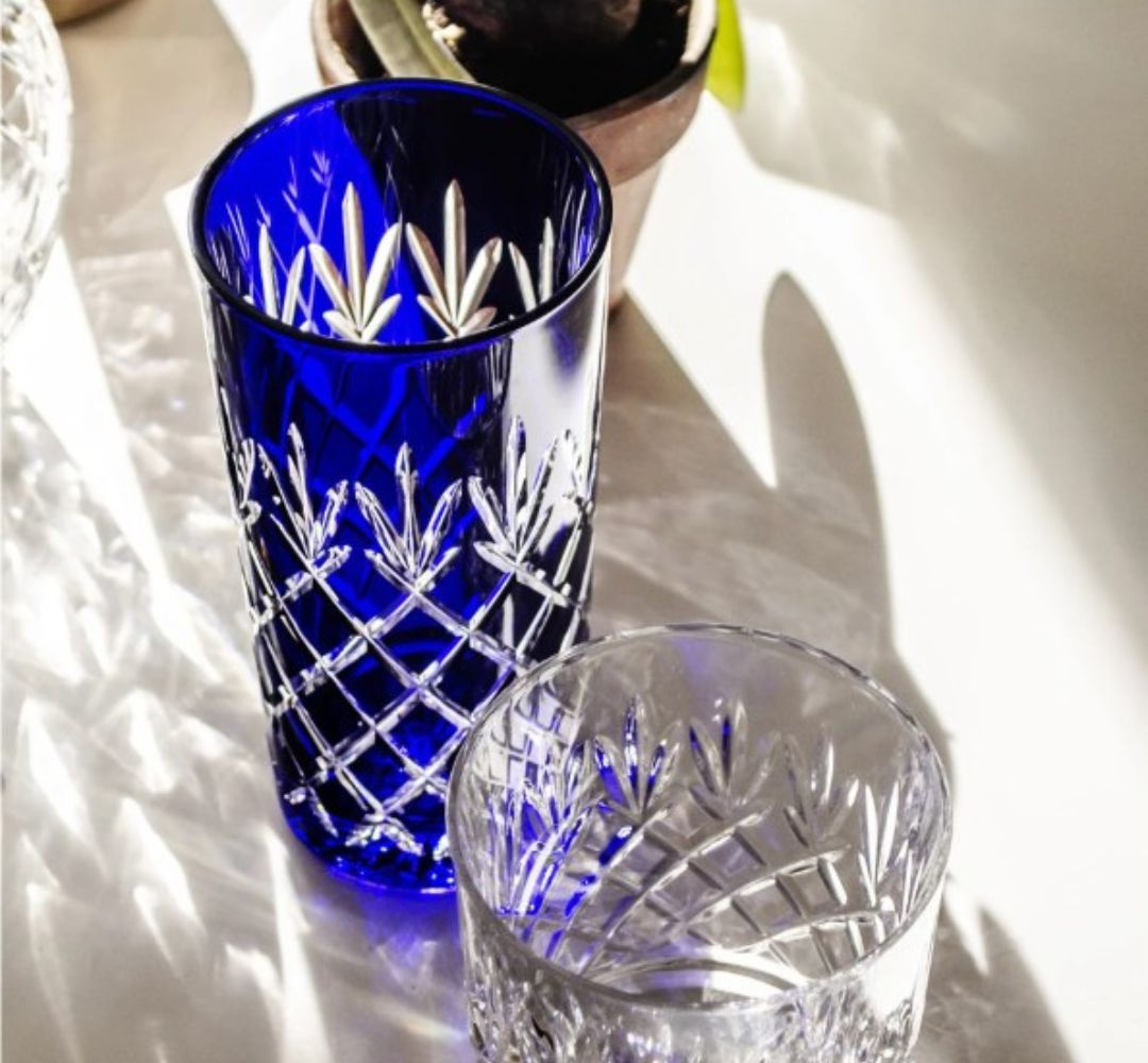 Komplet 6 szklanek long kobalt 350 ml Julia - Ananas