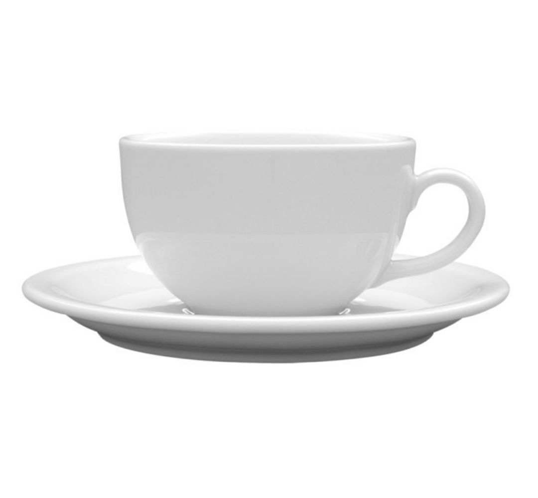 Filiżanka ze spodkiem 350 ml Lubiana - Ameryka /spodek 035/165