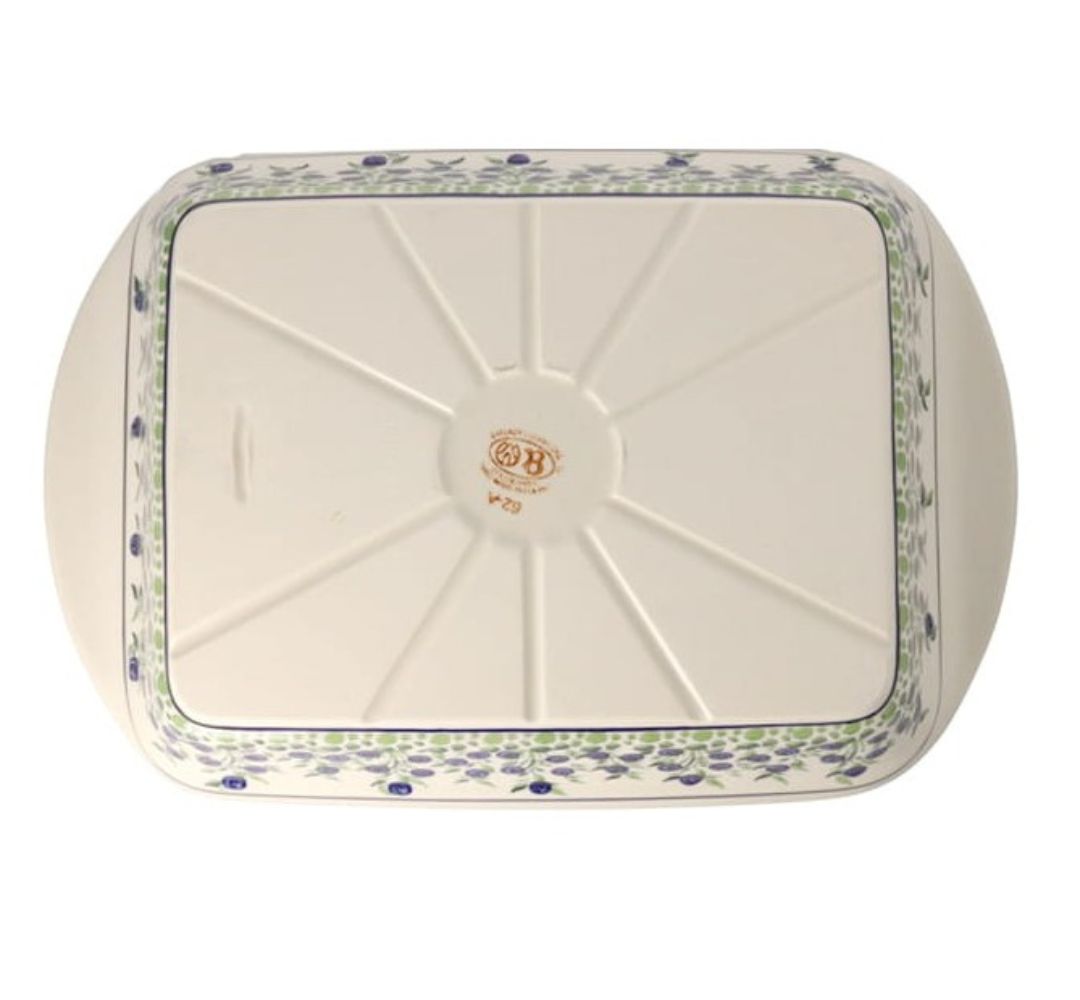 Półmis 35x23 cm dek. 1208 - Bolesławiec - obrazek 3