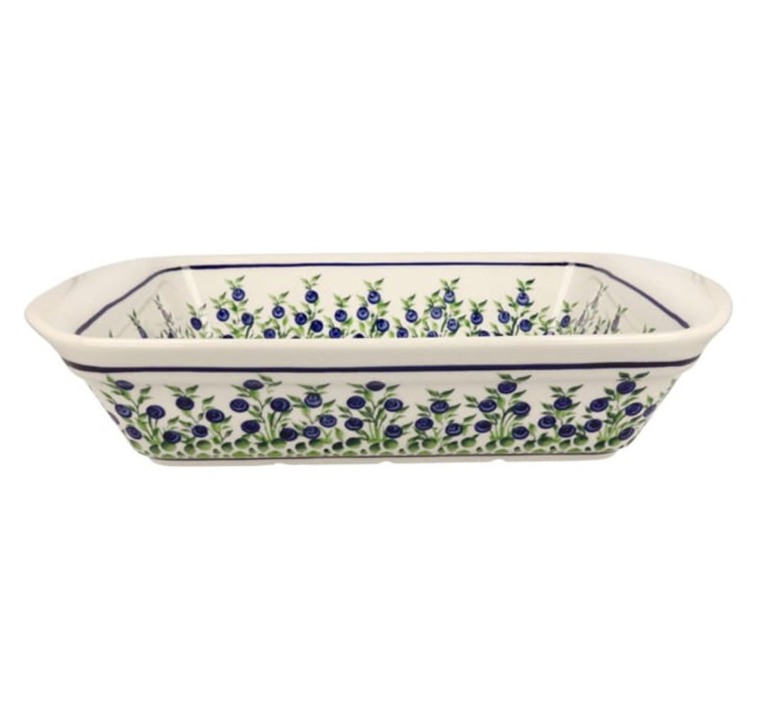 Półmis 35x23 cm dek. 1208 - Bolesławiec - obrazek 2