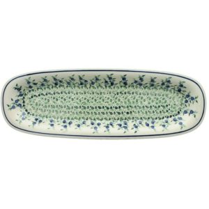 Półmisek podłużny 37,5 cm dek. 1208 - Bolesławiec