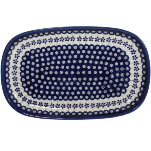 Półmisek kwadratowy 37 cm dek. 166a - Bolesławiec