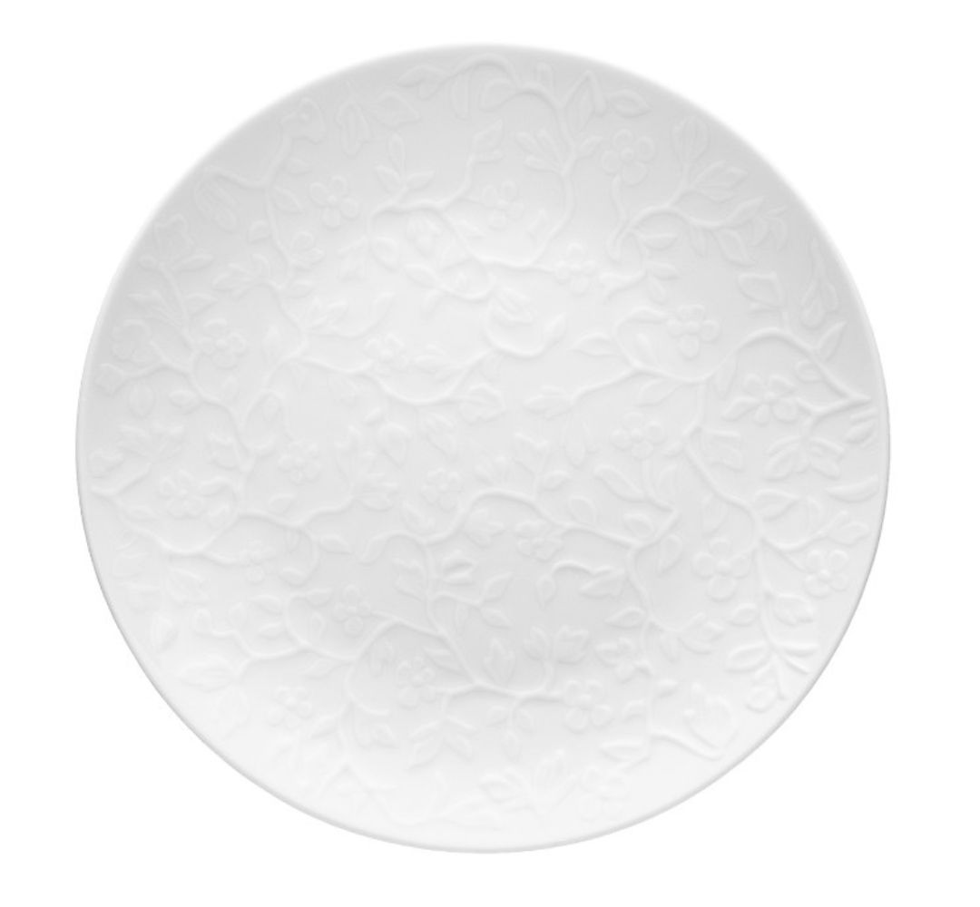 Talerz płytki 27cm Lubiana - Hanami Biały