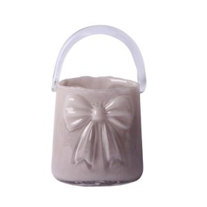 Wazon szklany torebka 29 cm - Ewax