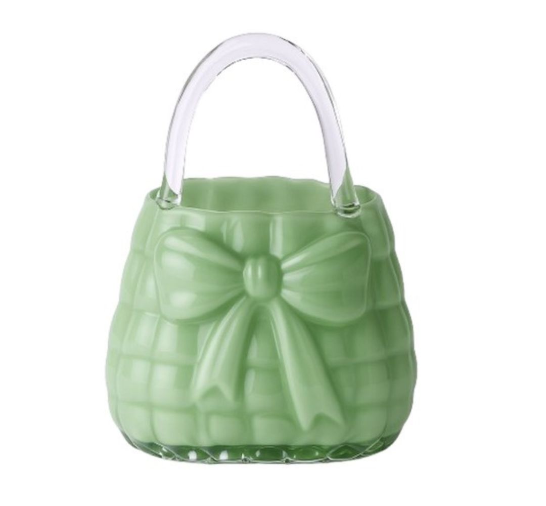 Wazon szklany torebka 26 cm - Ewax