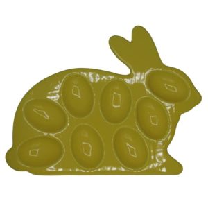 Talerz na jajka z króliczkiem żółtym - Ewax