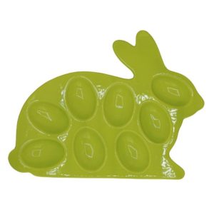 Talerz na jajka z króliczkiem zielonym - Ewax