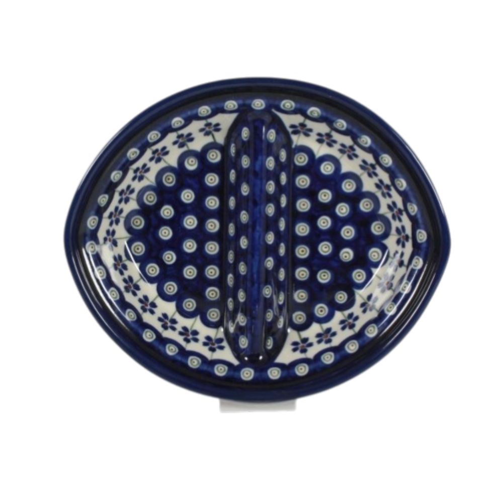 Półmisek dzielony 21×17 cm dek. 166a – Bolesławiec