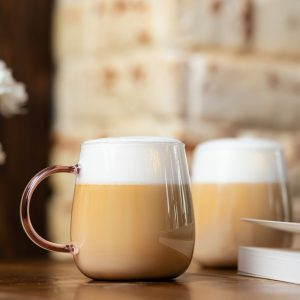 Komplet 2 szklanek żaroodpornych różowe ucho 400ml Vialli Design – Bolla