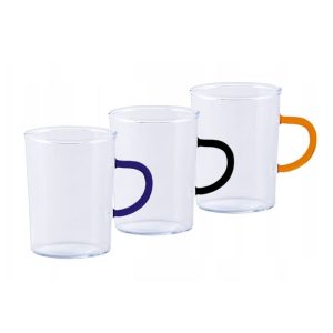 Szklanka żaroodporna z kolorowym uchem 220 ml 1 szt. Termisil - Stożek