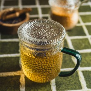Szklanka żaroodporna z zaparzaczem i pokrywką 400 ml MPL - Jack