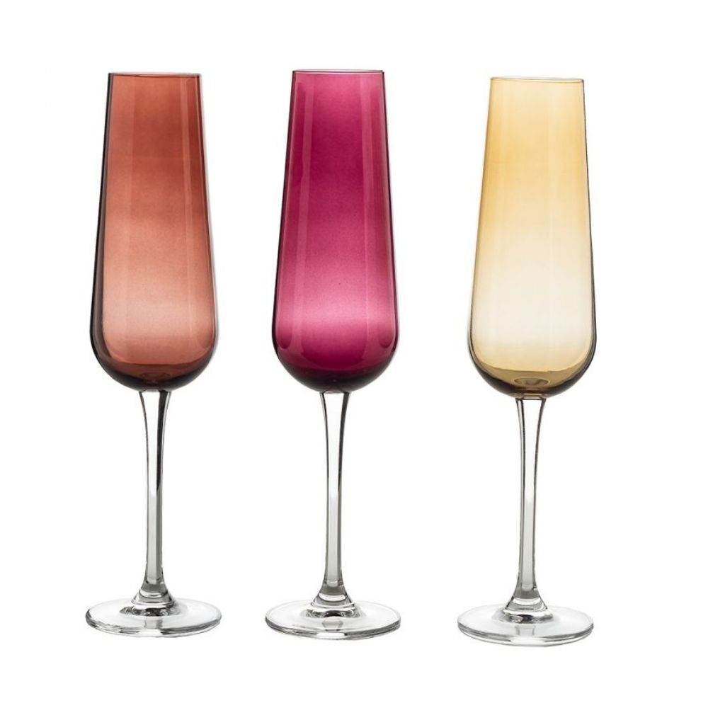 Komplet 6 kieliszków do szampana 220 ml Bohemia - Ardea Smokey - obrazek 4