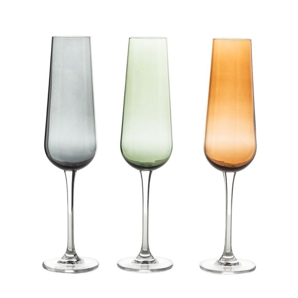 Komplet 6 kieliszków do szampana 220 ml Bohemia - Ardea Smokey - obrazek 3