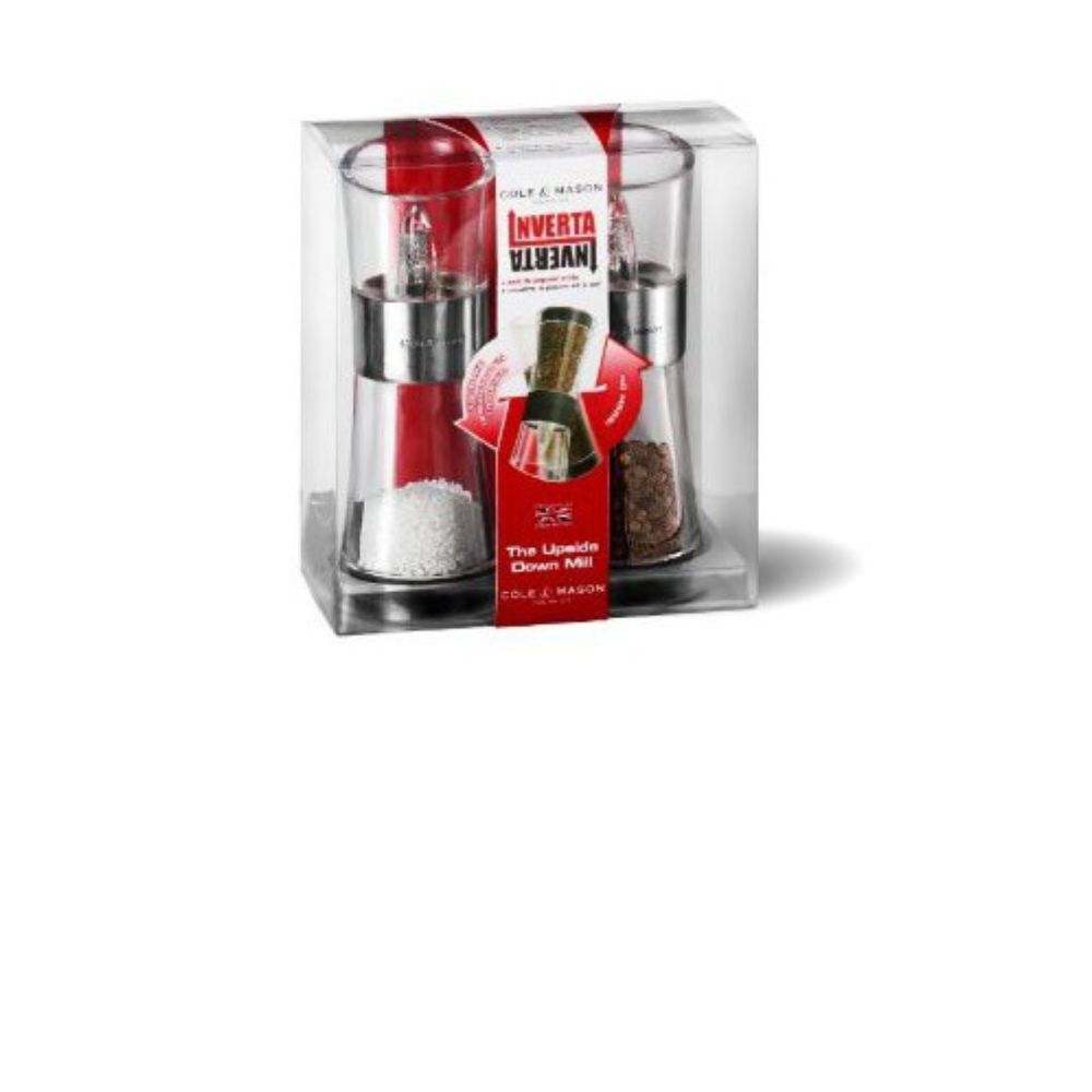 Młynki do soli i pieprzu 15 cm Cole&Mason - Inverta Flip Chrom - obrazek 2