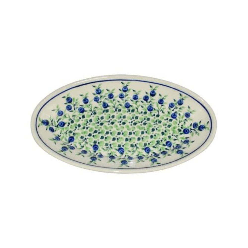 Półmisek rawierka 27 cm dek. 1208 - Bolesławiec