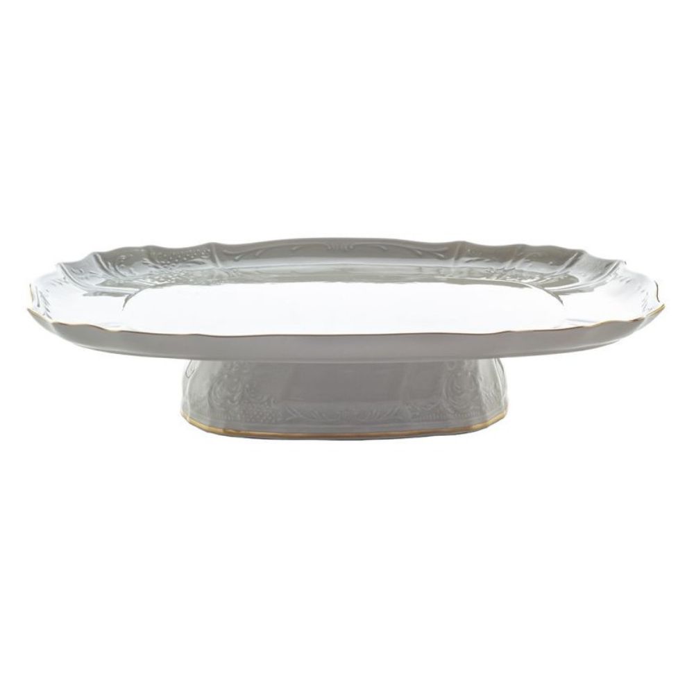 Patera prostokątna 40 cm Bohemia - Bernadotte Ivory Gold