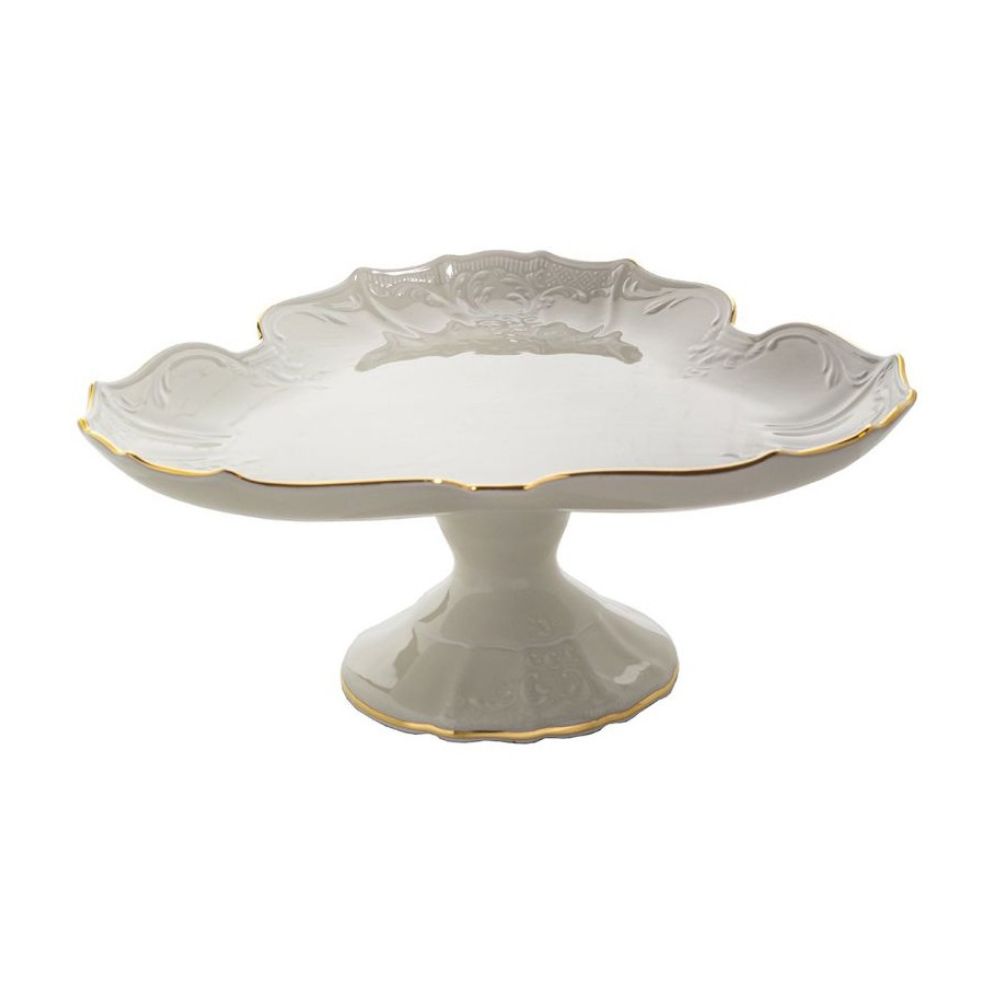 Patera trójkątna 27 cm Bohemia - Bernadotte Ivory Gold