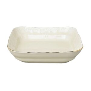 Salaterka kwadratowa 25 cm Bohemia - Bernadotte Ivory Gold