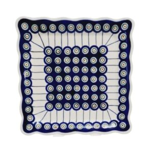 Talerz herbatnik duży 23,8 cm dek.8 – Bolesławiec