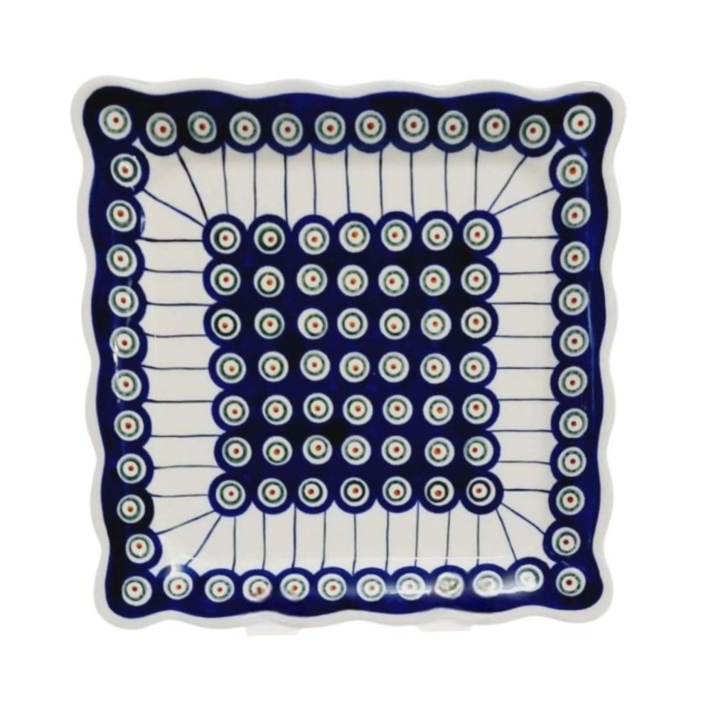 Talerz herbatnik duży 23,8 cm dek.8 – Bolesławiec