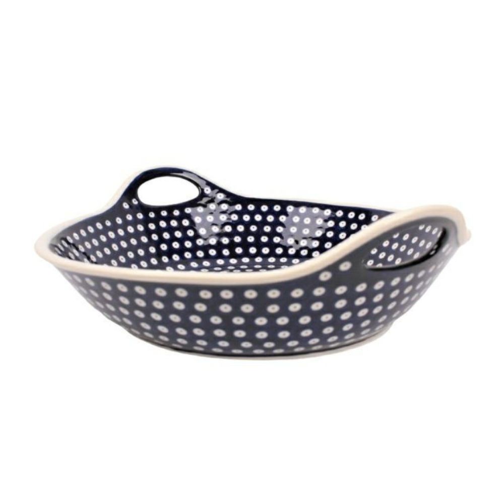 Miska z uszami 33 cm dek. 42 - Bolesławiec