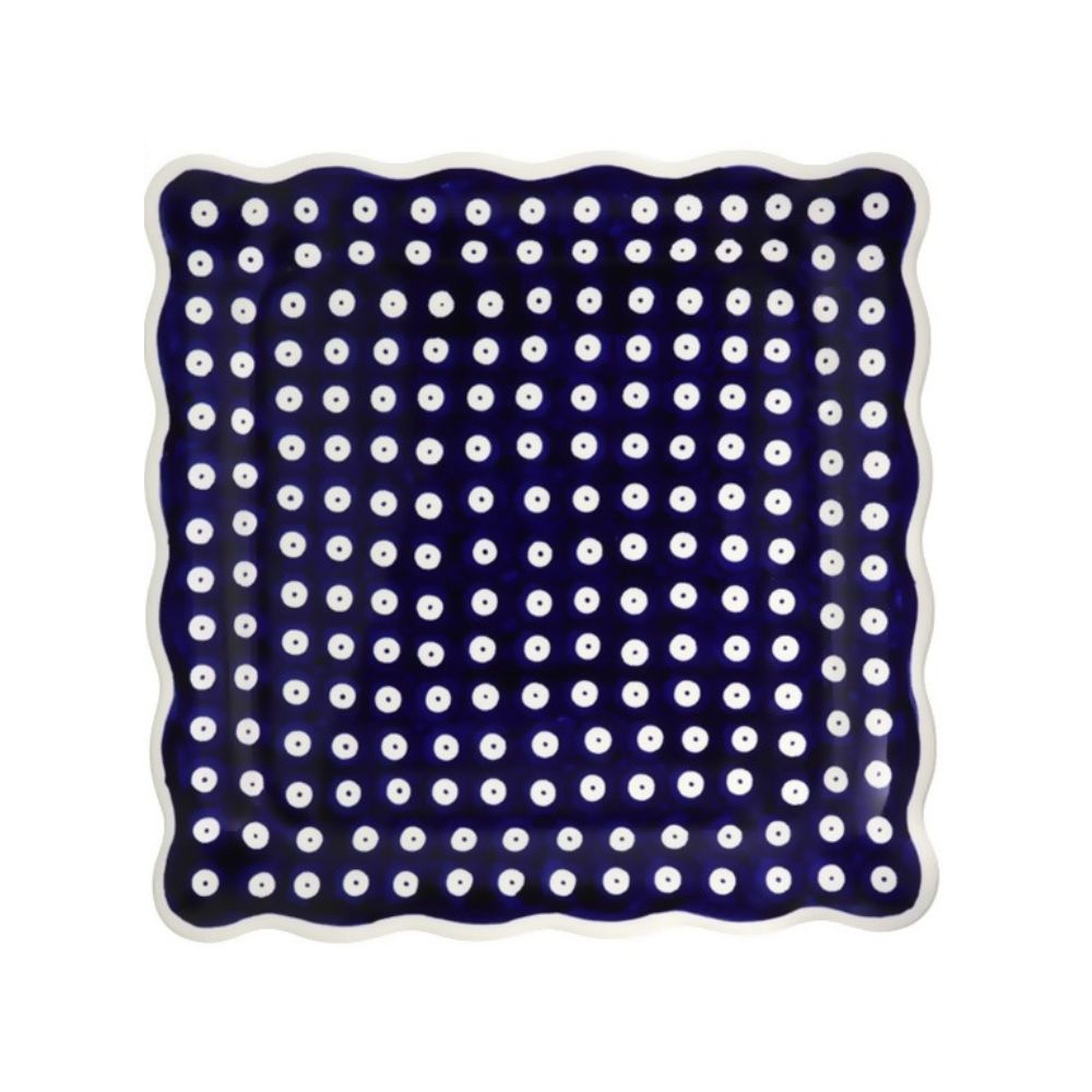 Talerz duży herbatnik 23,8 cm dek. 42 - Bolesławiec