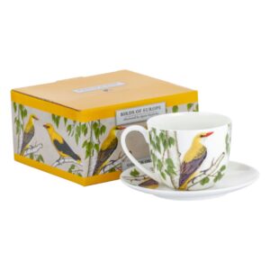 Filiżanka ze spodkiem ptaki polskie 300 ml Marco Polo – Wilga