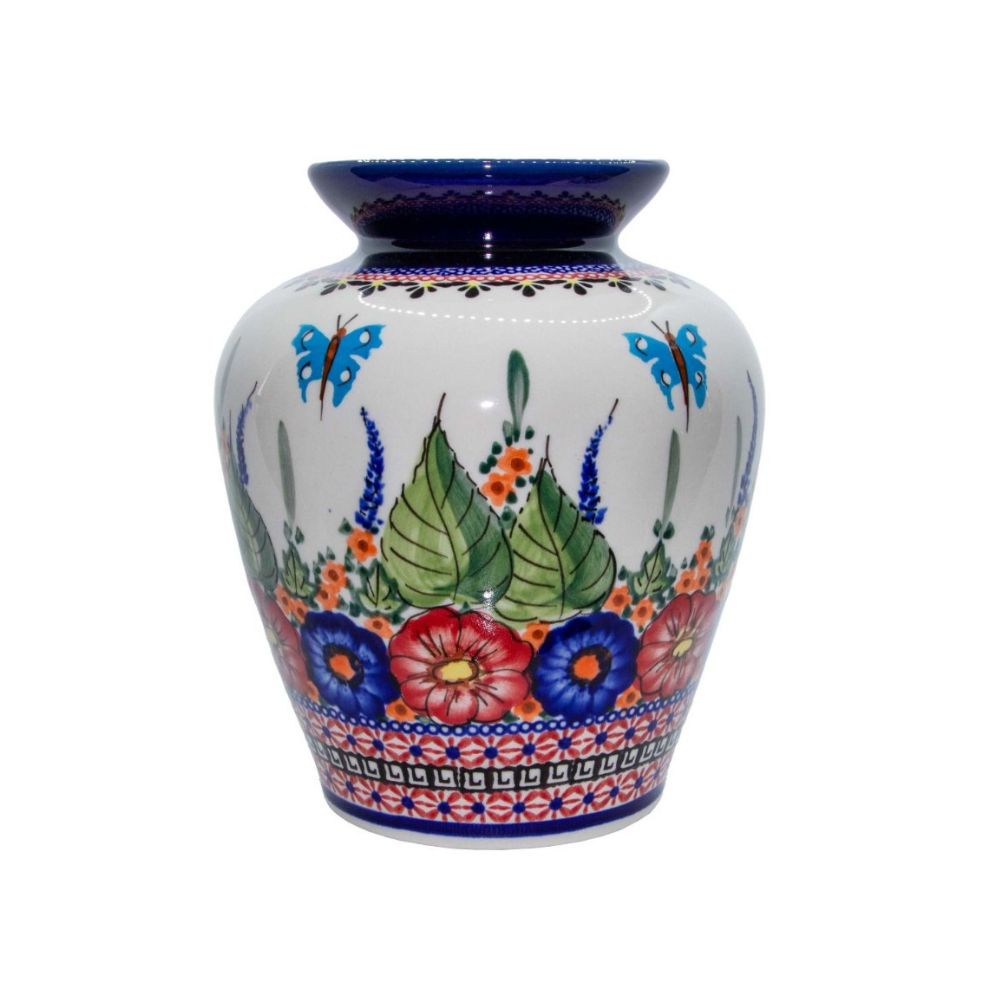 Wazon 19,2 cm dek. 149 art - Bolesławiec