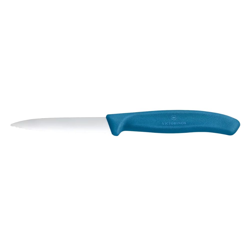 Nóż ząbkowany niebieski 8 cm Victorinox - Swiss Classic